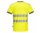 Portwest Mens PW3 High-Vis T-Shirt (Yellow/Black) - PW247