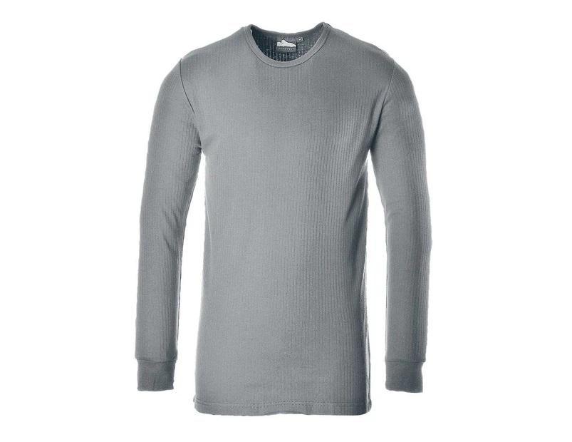 Portwest Mens Thermal Long-Sleeved T-Shirt (Grey) - PW282