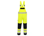 Portwest Mens Hi-Vis Multi-Norm Bib And Brace Trouser (Yellow/Navy) - PW730