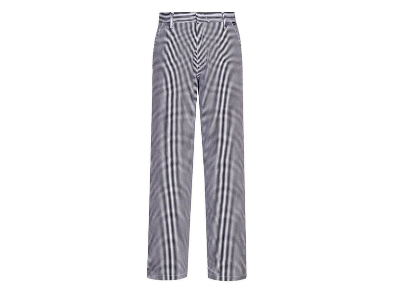 Portwest Unisex Adult Barnet Checked Chef Trousers (Blue) - PW753