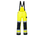 Portwest Mens Modaflame Rain Multi-Norm Waterproof Trousers (Yellow/Navy) - PW978