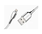 Cygnett CY2687PCCAL Lightning to USB-A Cable Braided White 3m