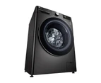 LG WV91409B Black Steel 9kg Front Load Washing Machine w/ Steam+