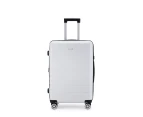 Kate Hill Bloom Luggage Medium Wheeled Trolley Hard Suitcase White 80-95L