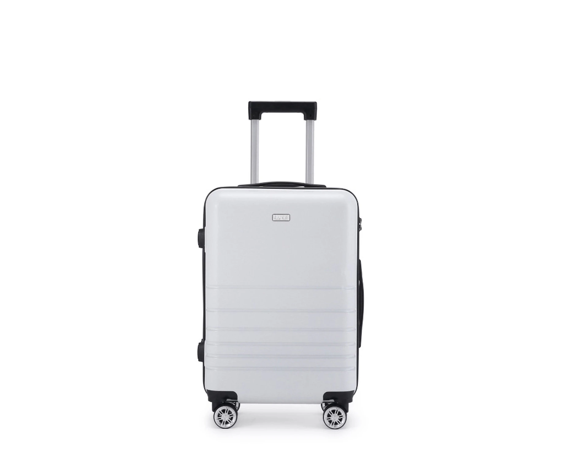 Kate Hill Bloom Small Wheeled Trolley Hard Suitcase Luggage Travel White 53L