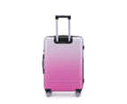 Kate Hill Bloom Luggage Medium Wheeled Trolley Hard Suitcase Pink Ombre 80-95L