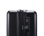 Kate Hill Bloom Luggage Medium Wheeled Trolley Hard Suitcase Black 80-95L