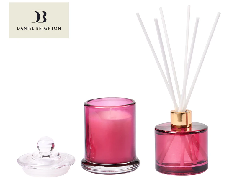 Daniel Brighton Pink Peony Candle & Diffuser Set - French