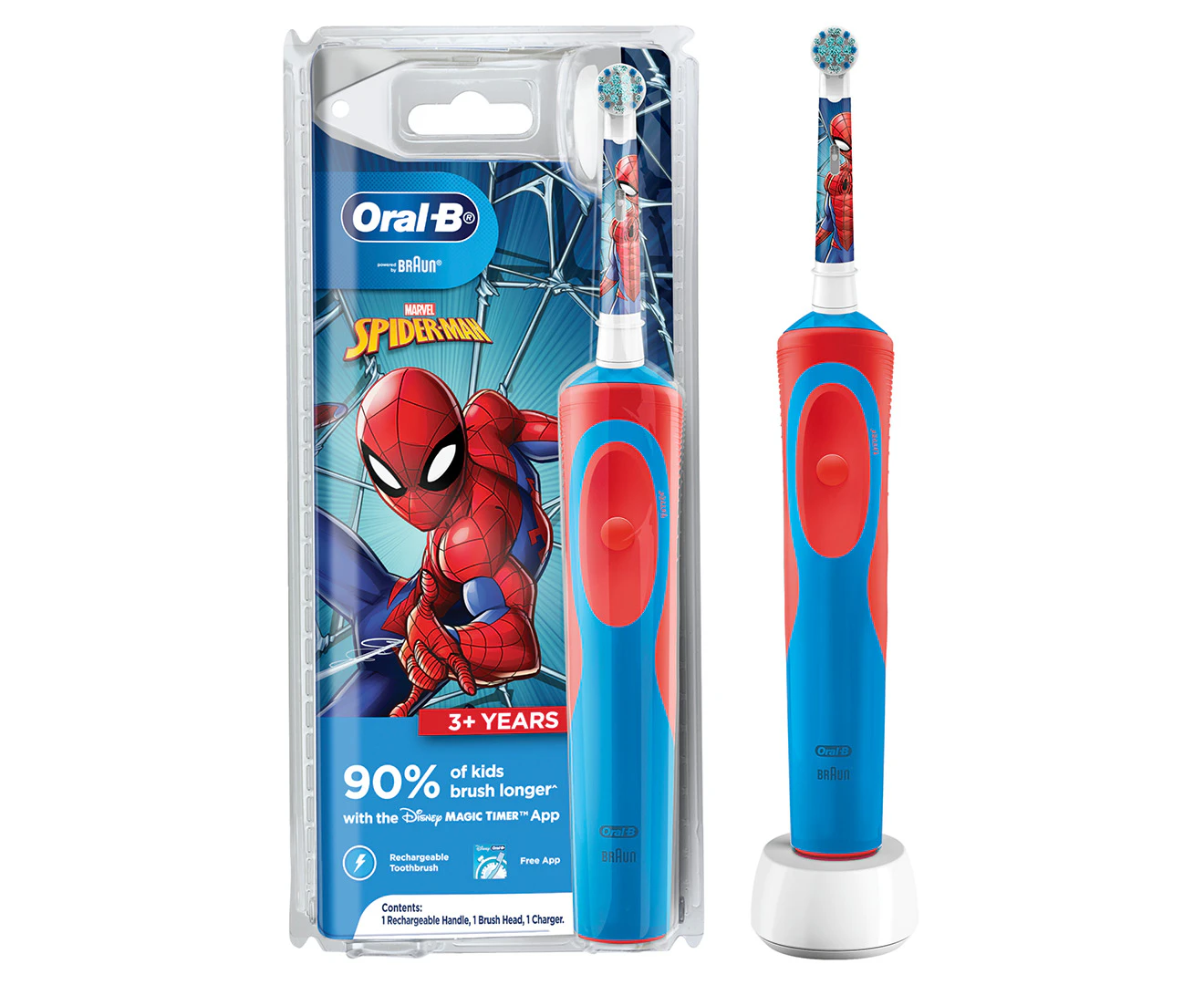 Oral-B Vitality Power Kids 3+Years Electric Toothbrush - Spiderman