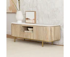 Abbotsbury Indoor Marble Top TV Entertainment Unit - Living Room -