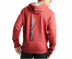 Mens Champion Powerblend Redwood Red Graphic Hoodie