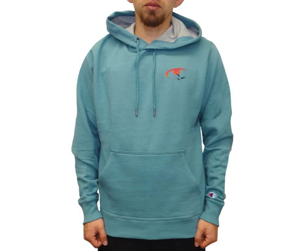 Mens Champion Powerblend Aqua Tonic Graphic Hoodie