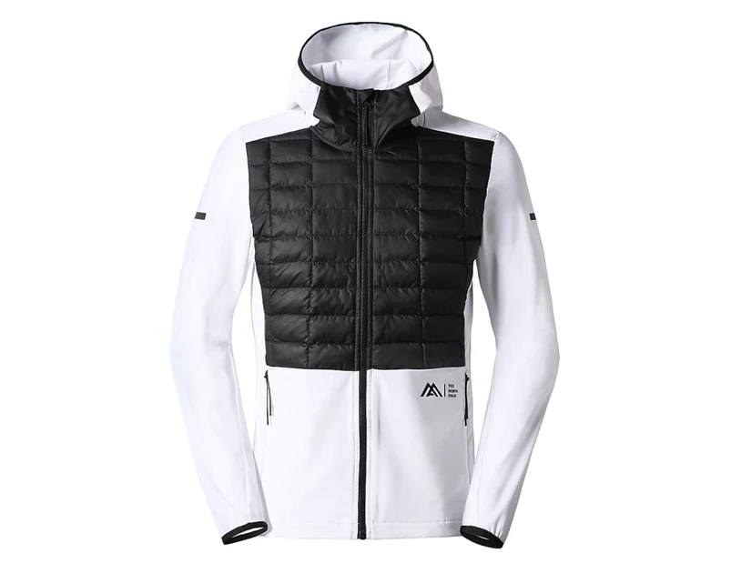 Mens The North Face Black/White Lab Hybrid Thermoball Hooded Jacket - Black/ White