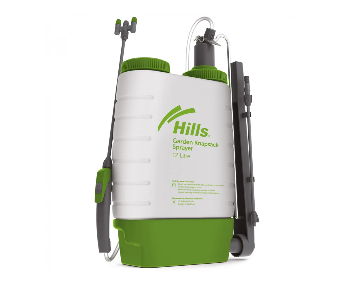 Hills Garden Knapsack/Backpack Durable Water Pump Pressure Spray Bottle 12L