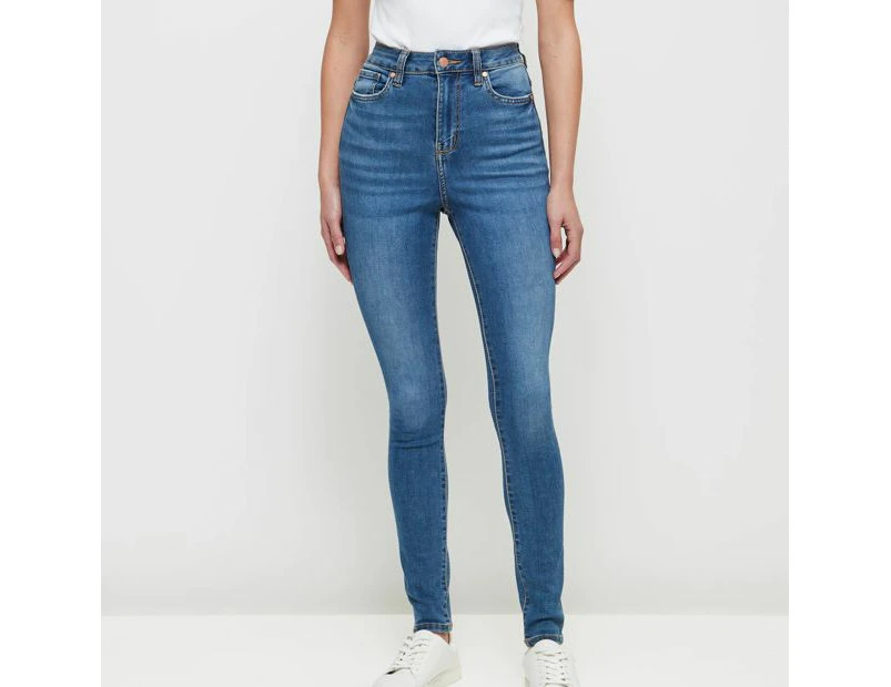 Target Sophie Skinny High Rise Full Length Denim Jeans - Blue