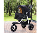 Pawz Pet Stroller Pram Dog Carrier Trailer Strollers 3 Wheels Foldable Large