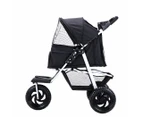 Pawz Pet Stroller Pram Dog Carrier Trailer Strollers 3 Wheels Foldable Large