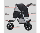 Pawz Pet Stroller Pram Dog Carrier Trailer Strollers 3 Wheels Foldable Large