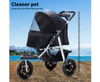 Pawz Pet Stroller Pram Dog Carrier Trailer Strollers 3 Wheels Foldable Large