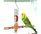 Hanging Metal Feeder Pet Birds Fruit Feeder Basket for Lovebirds Finch Canary Pet Bird Feeding Food Dispenser Storage
