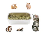 Stainless Steel Litter Box for Cat and Rabbit Odor Control Non Stick Smooth Surface Easy to Clean Never Bend Rust Proof