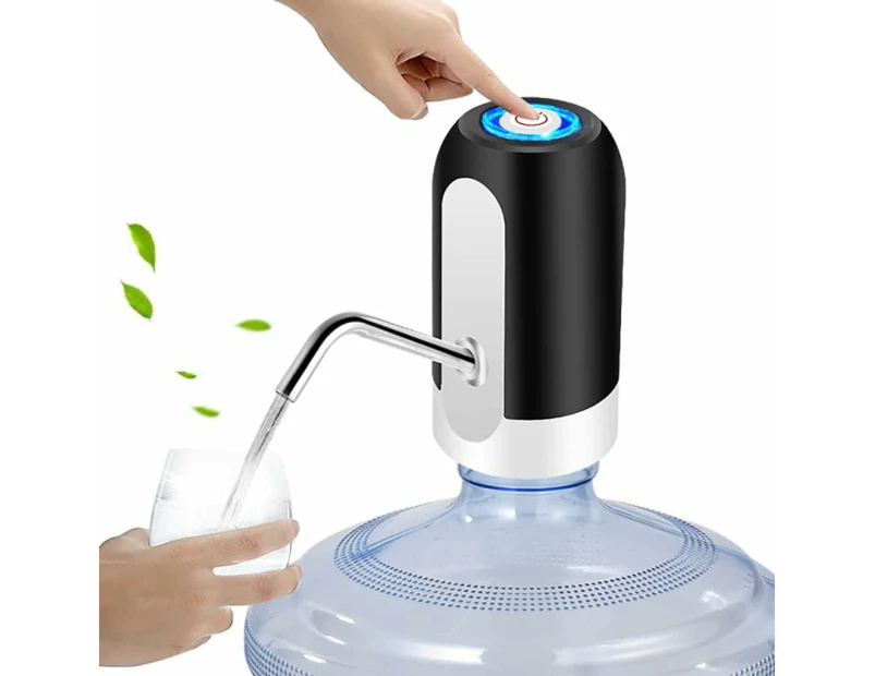 Electric Drinking Water Bottle Pump, USB Charging Automatic Drinking Water Dispenser, 5 Gallon Water Pump Dispenser, Portable Water Pump,Black