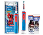 Oral-B Spider-Man Stages Power Electric Toothbrush + Toothpaste