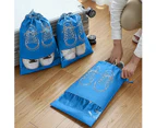 10 PCS Travel Shoe Bag Dustproof Shoe Bags, Blue