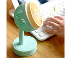 Polaris   Cooling Fan Silent Natural Wind MIni Desk USB Charging Mini Fan  for Dormitory   -Green