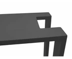 FurnitureOkay Manly Aluminium Outdoor Side Table - Charcoal
