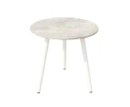 FurnitureOkay Bayview Ceramic Outdoor Side Table - White