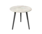 FurnitureOkay Bayview Ceramic Outdoor Side Table - Charcoal