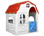 vidaXL Kids Foldable Playhouse with Working Door and Windows