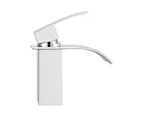 Waterfall Basin Mixer Tap Hot Cold Mixer Tap Bathroom Vanity Sink Faucets WELS Counter Top Chrome