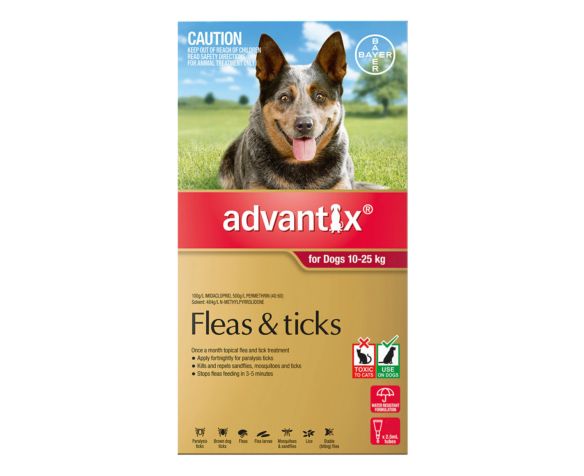 Advantix For Large Dogs 10 To 25Kg (Red) 6 Pack