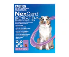 Nexgard Spectra for Large Dogs 15.1 to 30 Kg (Purple) 3 Chews