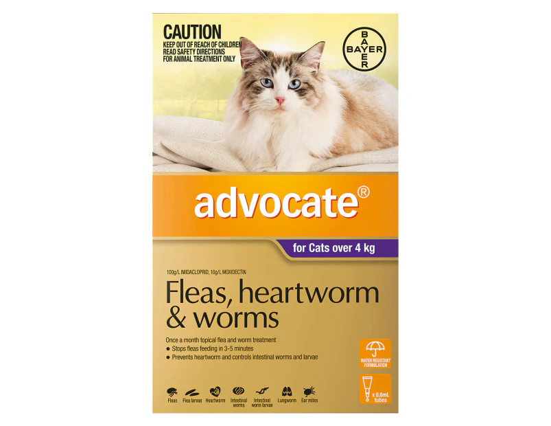 Advocate for Cats For Cats Over 4Kg (Purple) 3 Pack