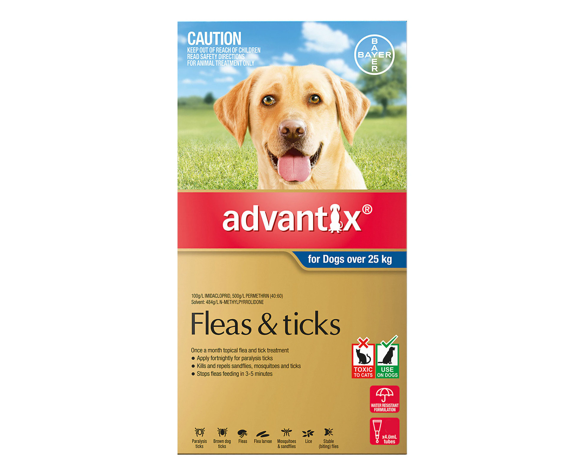 Advantix For Extra Large Dogs Over 25Kg (Blue) 3 Pack