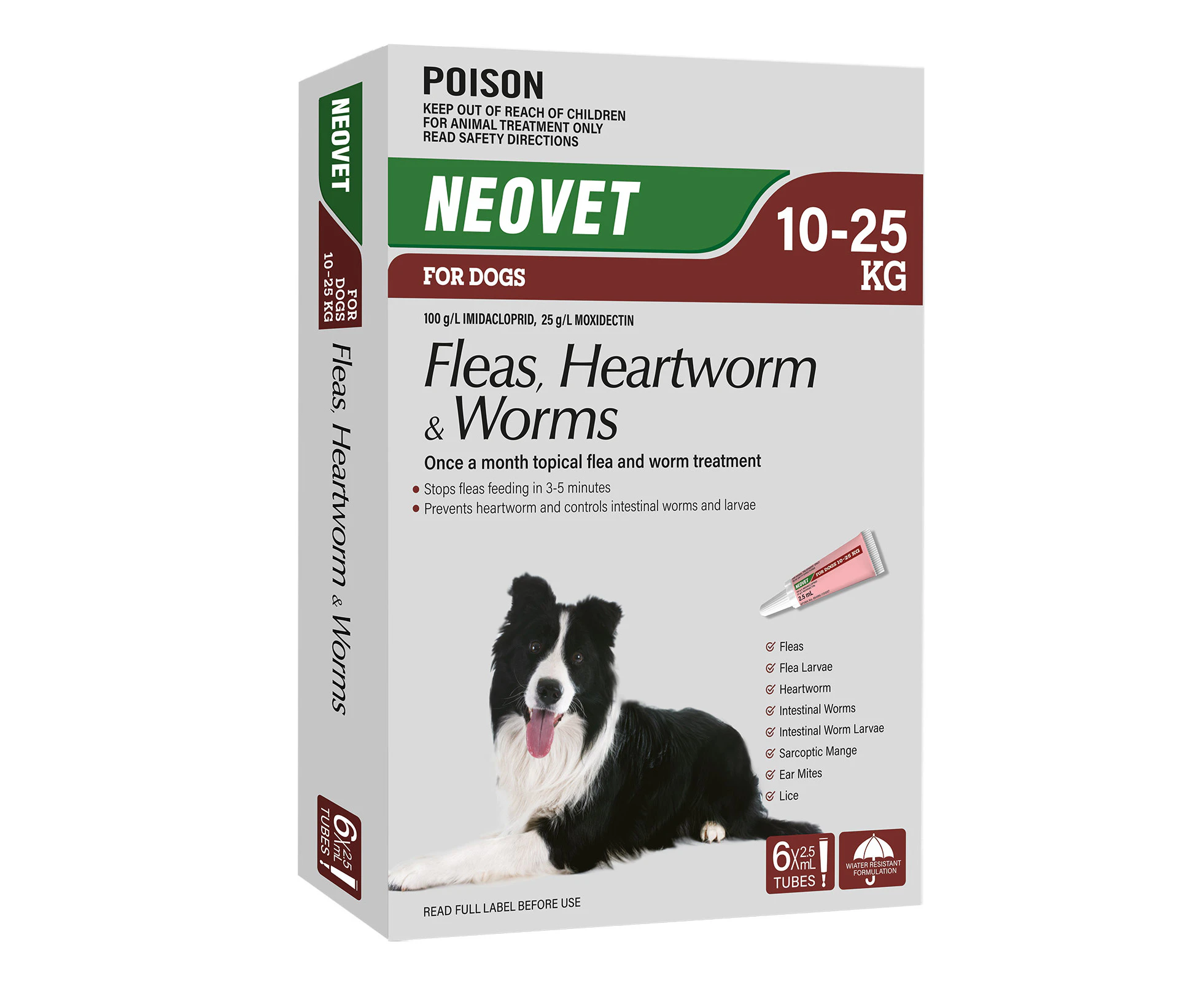 Neovet for Dogs 10 to 25 Kg (RED) 6 Pack