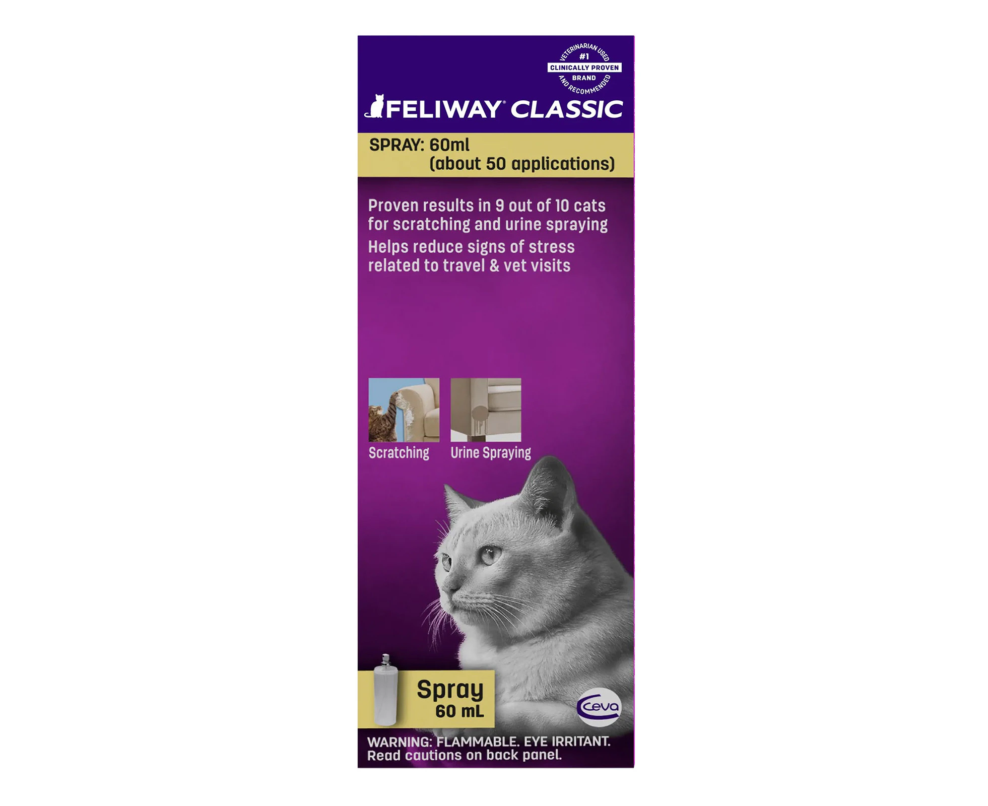 Feliway Spray for Kittens and Cats 60 mL