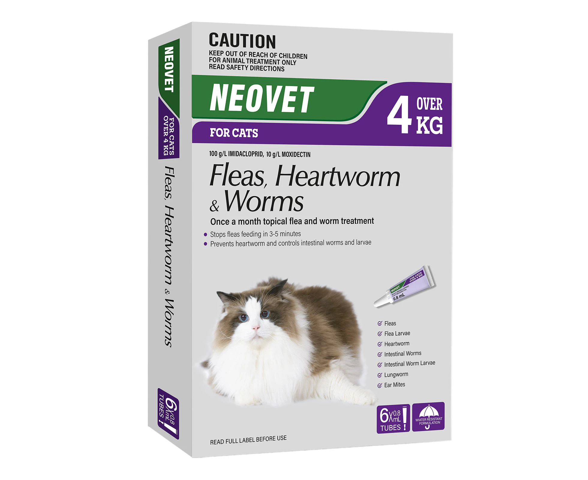 Neovet for Cats Over 4 Kg (PURPLE) 6 Pack