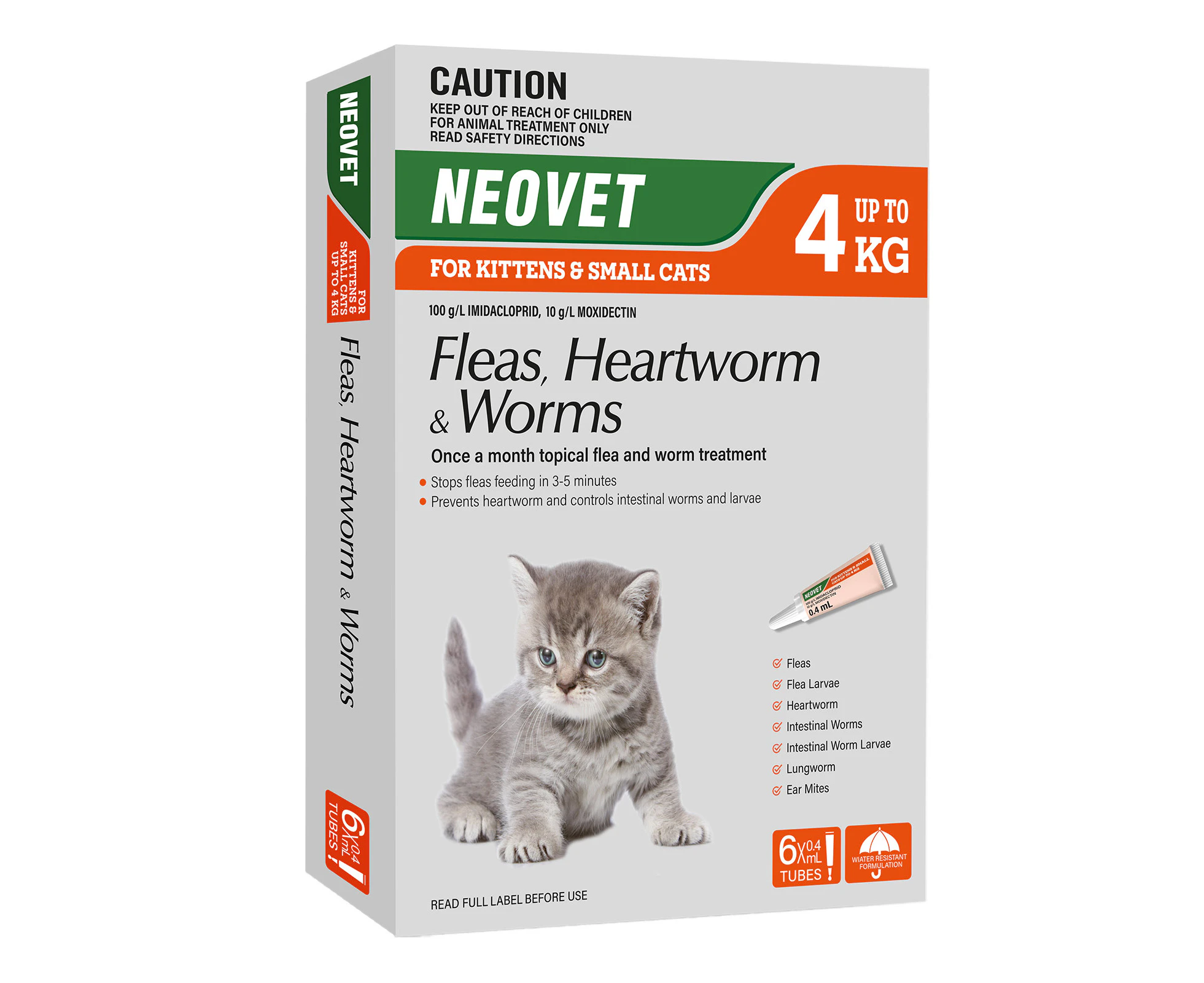 Neovet for Kittens and Small Cats Up To 4 Kg (ORANGE) 6 Pack