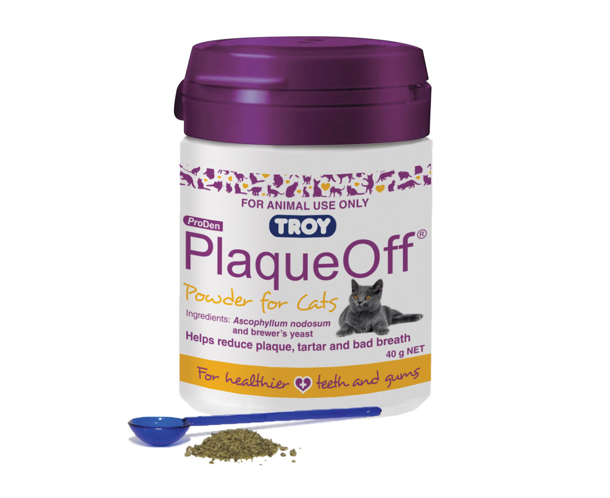 PlaqueOff Dental Powder for Cats 40 GM