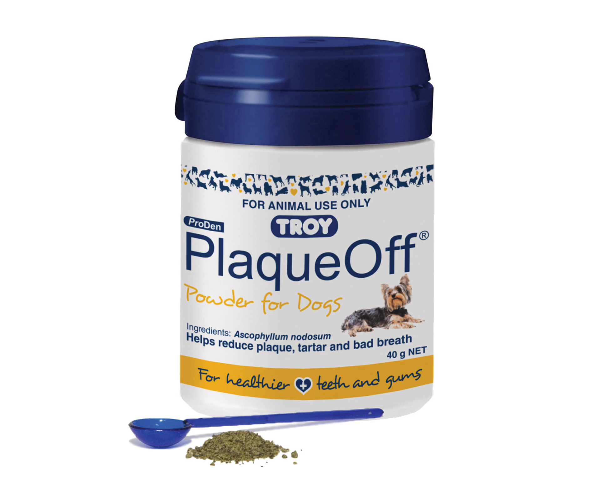 PlaqueOff Dental Powder for Dogs 40 GM