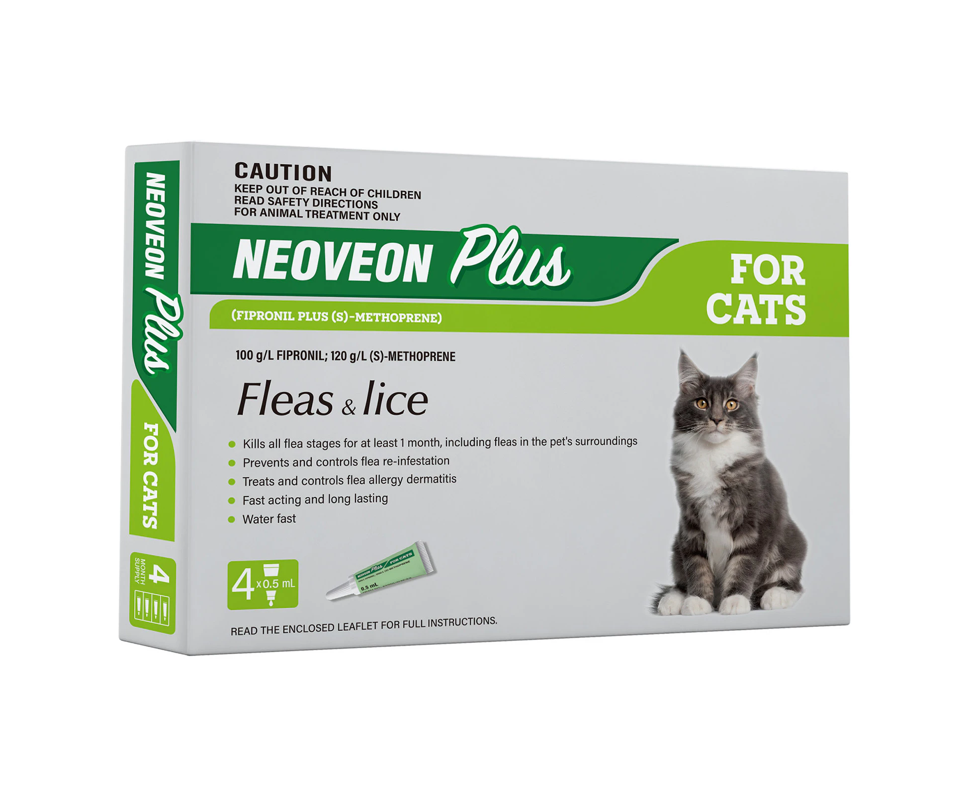 Neoveon Plus For Cats (GREEN) 4 Pipettes