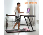 Advwin Walking Pad Treadmill Electric Home Office Gym Exercise Fitness Walking Machine Pink