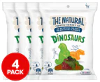 4 x The Natural Confectionery Co. Dinosaurs 220g