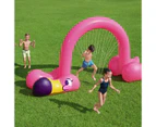 Bestway Inflatable Jumbo Pink Flamingo Sprinkler Spray Arch 3.4x1.1x1.9m