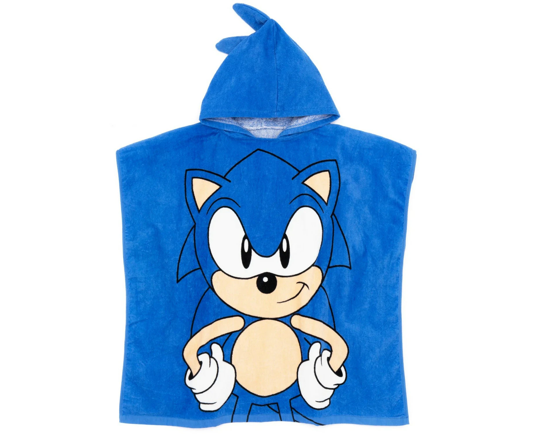 Sonic The Hedgehog Childrens/Kids Poncho (Blue) - NS6934