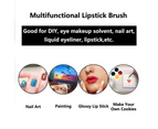 Disposable Makeup Lip Brushes Lipstick gloss brush Lip Gloss Applicators with Soft Brush Head Cosmetic Lip Brush Wands-Green